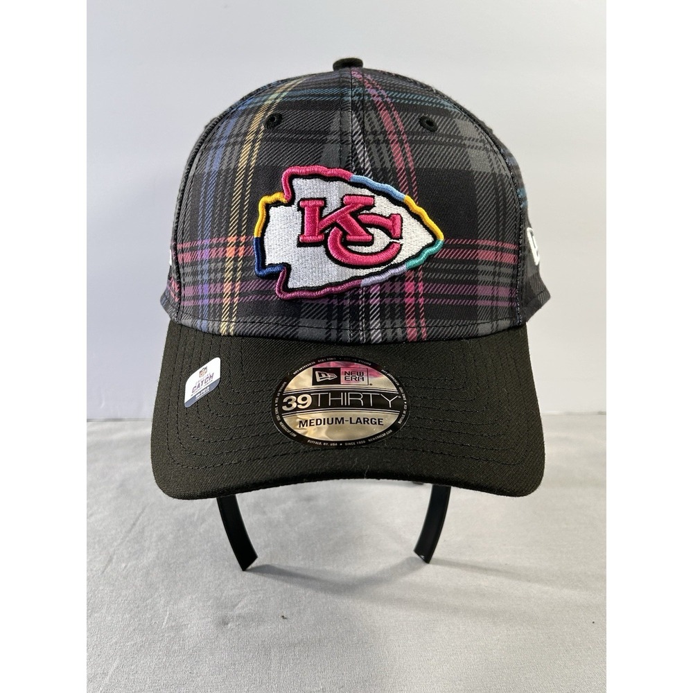 New Era Kansas‎ City Chiefs 2024 Crucial Catch 39THIRTY plaid M/L flex hat New